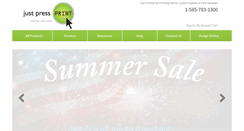 Desktop Screenshot of justpressprint.net